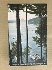 Postcard Burlington VT Vermont Lake Champlain Queen City Park Vintage 1910 PC picture