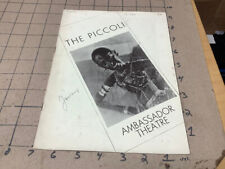vintage Marionette item: Jan 1934 - The PICCOLI tony Sarg program-  i show all picture