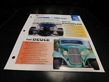 Plymouth Prowler VS Ford Deuce Comparison Literature Brochure Photo Poster picture