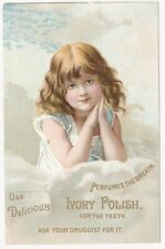 Victorian Trade Card IVORY POLISH for Teeth; Kidds Cough Syrup, Crudoform (back) picture