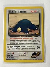 Rocket's Snorlax  Near mint condition ENGLISH  33 /132 Gym Heros picture