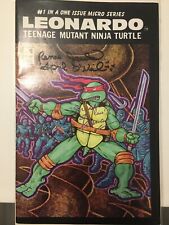 Leonardo: Teenage Mutant Ninja Turtle #1 (1986, Mirage) Real Signatures I got  picture