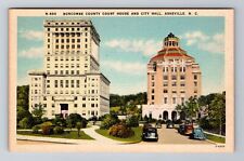 Asheville NC-North Carolina, Buncombe County Court House, Vintage Postcard picture