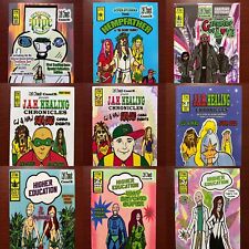 LOT of 9 SIGNED Cali Chronic Comix Underground Jeffrey Peterson RARE OOP 420 👀 picture