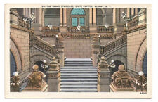 Albany NY Postcard Capitol Staircase picture