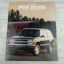 Chevrolet - Chevy Sport Utilities - 1994 - Brochure / Catalog - Dealership - VTG picture