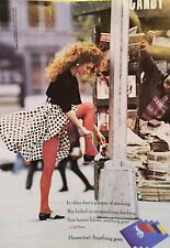 Vintage Hanes Pantyhose Print Ad 80's Anything Goes 8X11 picture