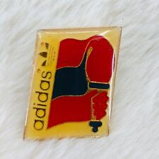 Vtg Adidas Olympic Torch Enamel Advertising Trading Pin picture