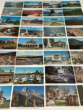 Lot of 32 Postcards UT KS WA MI WY NV VINTAGE Souvenir Post Card 1950s-1980s PTJ picture