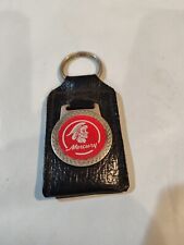 NOS Vtg 1970's Leather Mercury Key Chain Fob Ring Holder Ford Lincoln Muscle Car picture