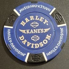 KANE'S HD - BRIT COLUMBIA, CANADA (Blu/Blk) Internat'l Harley Poker Chip (CLSED) picture
