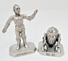 Vintage Star Wars Rawcliffe Pewter 1994 R2-D2 and 1996 C-3PO picture