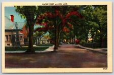 Postcard Water Street, Street View, Marion Massachusetts Unposted picture