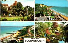 Around Bournemouth Multiview Alum Chine Compton Acres Poole Lily Pond Postcard picture
