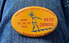 Scarce 1952 Northwest's Greatest AttractionWater Carnival Granite Falls, Mn. picture