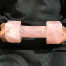4.11LB Natural pink rose quartz dumbbell reiki Crystal healing MXK1863 picture