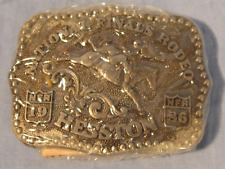 Vintage  1986 Hesston NFR Rodeo Bare Back Youth Buckle picture
