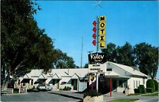 Postcard Chrome Riley Motel Auto Hays KS Kansas I 70 Joe Agnus Werth picture