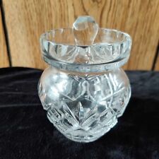 Vintage Waterford Small Crystal Cut Pattern Jam/Honey Jar with Lid - PERF COND picture