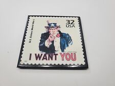 Vintage Fridge Magnet Iconic Stamp I WANT YOU, U.S. Enters World War One picture