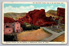 Park Of Red Rock's Denver Colorado Vintage Posted 1938 Postcard picture