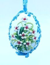 Easter Egg: Peter Priess, Spring Egg Ornament, Spring Garden Daisies picture