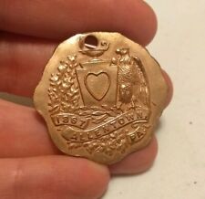 Vintage 1867 Allentown Pennsylvania Incorporated Bronze? Fob picture