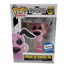 Flocked COURAGE THE COWARDLY DOG Gemini Exclusive Cartoon Network Funko Pop MINT picture