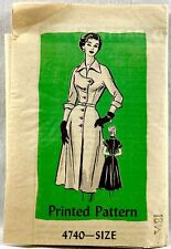 1950s Anne Adams Sewing Pattern 4740 Womens Dress 2 Sleeves Size 18.5 Vntg 15353 picture
