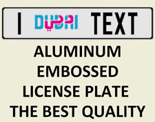 Dubai European Euro License Plate Number Tag Custom Customized YOUR TEXT picture
