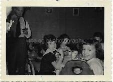 PARTY SCENE Vintage FOUND PHOTOGRAPH bw Girls FAMILY Original Snapshot 01 29 F picture