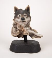 Rick Cain Limited Edition Waiting Wolf Sculpture Figurine #1222/2000 picture