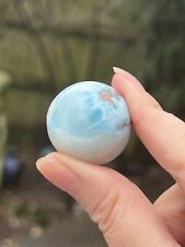 Larimar Ball Deep Blue Dolphin Stone : Peace: Love : Tranquility 279 29mm picture
