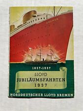 1937 Norddeutscher Lloyd German Shipping Company Booklet Cover picture