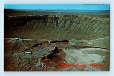 Meteor Crater Arizona Birdseye Ariel View over Museum Postcard C6 picture