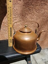 Huge Antique Copper Kettle Teapot Camp Fire Stove top Tea Kettle Coffee Pot XL picture
