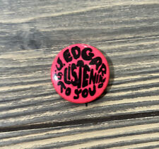 Vintage J Edgar Is Listening To You Pink 1.25” Pin picture