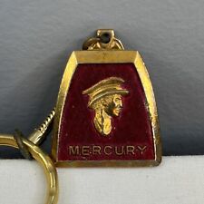 Rare Vintage Mercury Car Keychain & Emblem - Gold & Maroon 1