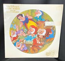 Vintage Disney Snow White & Seven Dwarfs Picture Disc Vinyl Record SEALED 1980 picture