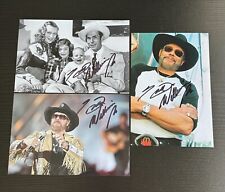 Hank Williams Jr. Lot of (3) Signed Autograph 4x6 Photos Country Music Legend picture