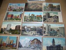 Lot of 12 Detroit Michigan Postcards Early 1900s Vintage Antique picture