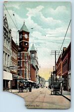 Staunton Virginia Postcard Main Street Looking East Building Horse Carriage 1910 picture