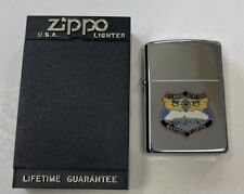 ZIPPO 1990 US NAVAL STATION MAYPORT FLORIDA LIGHTER UNFIRED IN BOX  399F picture