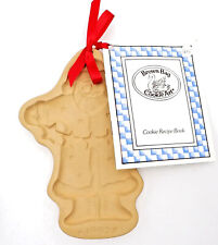 Brown Bag Cookie Art Mold Santa Clause 1992 Retired Hill Paper Cast EUC picture