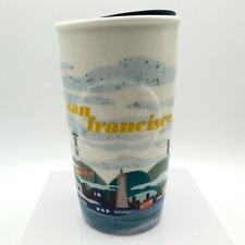 2016 Starbucks San Francisco Skyline Ceramic Travel Tumbler Mug with Lid 10 oz picture