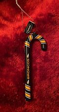 Rare Denver Broncos candy cane ornament collectible NFL picture