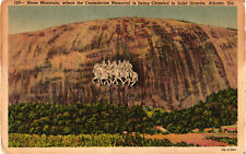 Stone Mountain - Eight Wonder of the World Postcard Posted 1943 Curt Teich picture