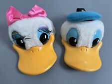 Vintage Walt Disney 90s Daisy & Donald Duck SnapBack Hat USA Plush 3D Plastic picture