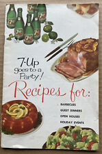 7-Up Goes To A Party VTG 1961 Recipe Booklet 15 Pages Mid Century Beverage Soda picture