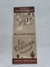 La Cabana Cocktails Out Wickenburg Way Arizona Matchbook Cover picture